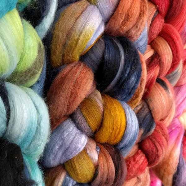 ETC Dyed Merino/Silk 70/30 | Dyed Wool Fiber