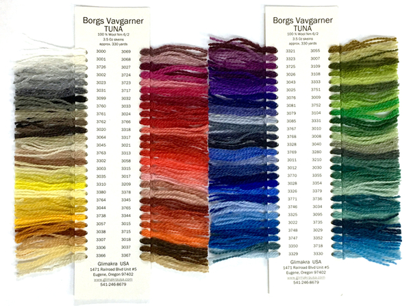 Borgs Tuna Wool Color Card | Color Cards