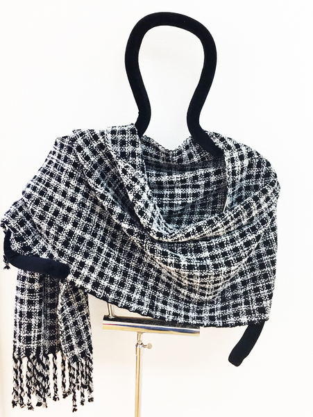 Black and White Shawl Kit | Weaving Kits