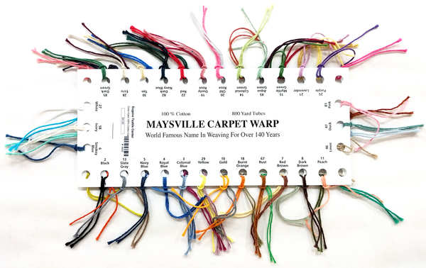 Maysville 8/4 Carpet Warp Color Card | Color Cards