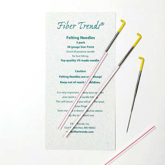 Fiber Trends Felting Needles, Star Point (38 gauge) | Felting Needles