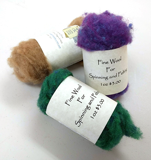 Harrisville Designs Dyed and Carded Fleece - 1 oz | Felting Fibers