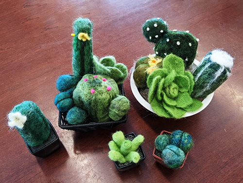 Needle Felt Cactus | Feltmaking