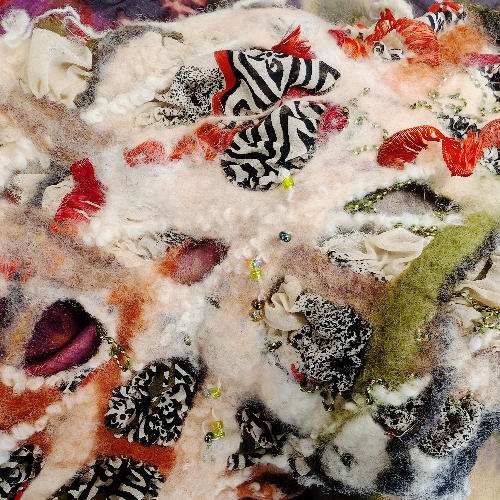 Mixed Media Felted Scarf | August 2025