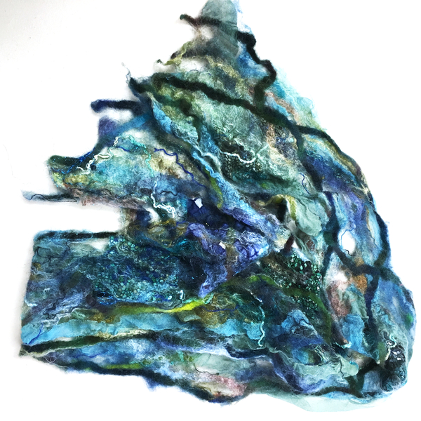 Mixed Media Felted Scarf | February 2024