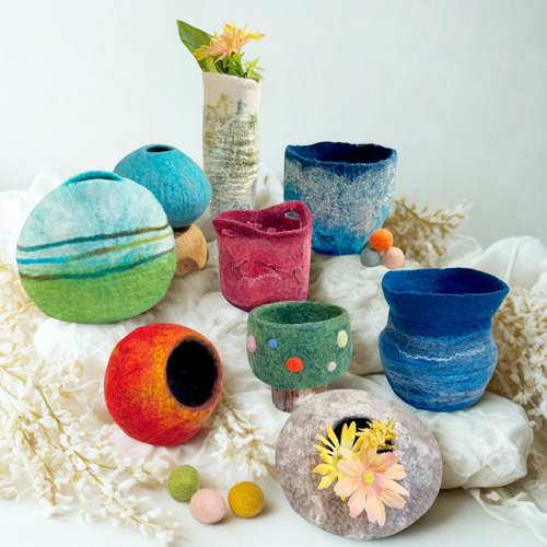 Wet Felt Unique 3D Vessels | August 2025