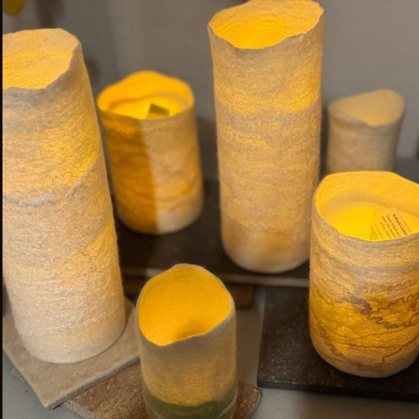 Illuminate your Art: Wet Felt Luminary Vessels | Feltmaking