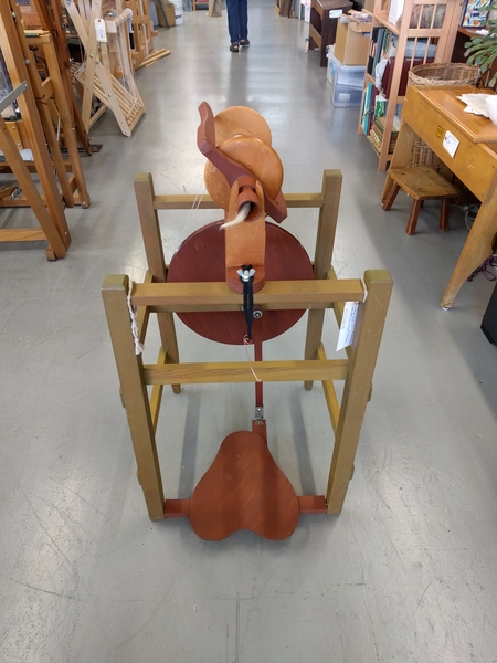 Image Used Chair Wheel with Heart Treadle