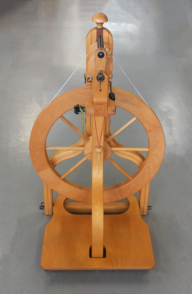 Used Schacht Single Treadle Matchless with Woolee Winder | Used Spinning Wheels