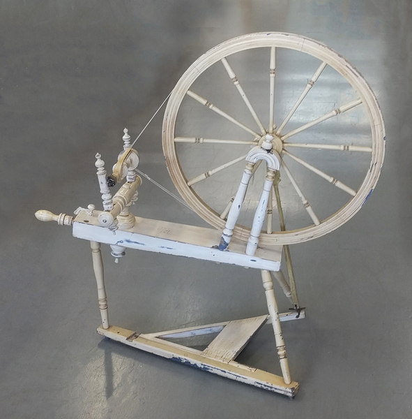 Used Antique Swedish Saxony Wheel - 