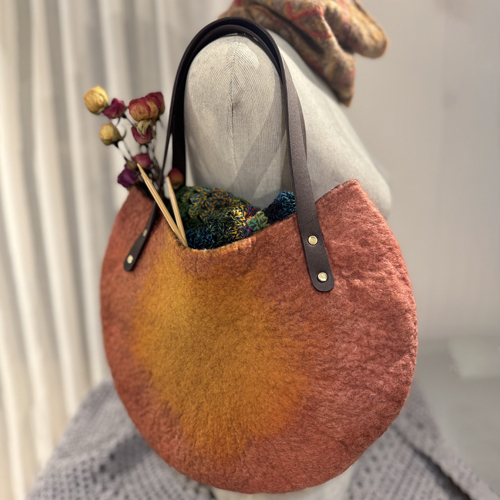 Wet-Felted Carry-All Bag | Feltmaking