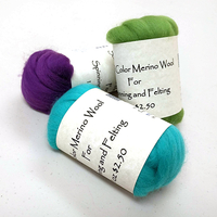 Image Dyed Wool Fiber