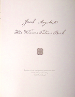Image Jacob Angstadt: His Weavers Patron Book (used)