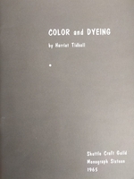 Image Shuttle Craft Guild Monograph 16: Color and Dyeing (used)