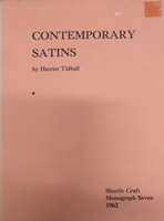 Image Shuttle Craft Guild Monograph 7: Contemporary Satins (used)