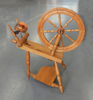 Image Used Rick Reeves Saxony Style Single Treadle Wheel